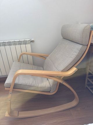 Mecedora Ikea Madera y Tela