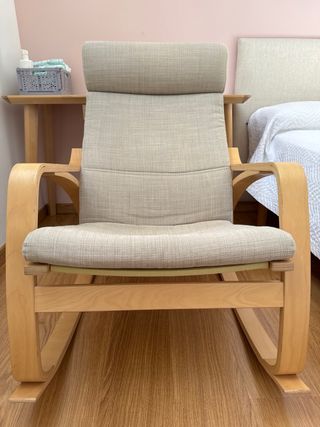 Mecedora Ikea Madera y Tela