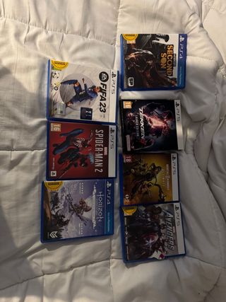 Lote Videojuegos PS4/PS5: FIFA 23, Spider-Man 2, T
