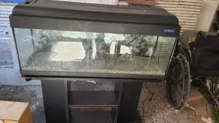 Acuario 100L Negro y Transparente