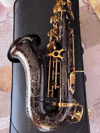 Saxo Soprano Curvo negro Imitación Yanagisawa
