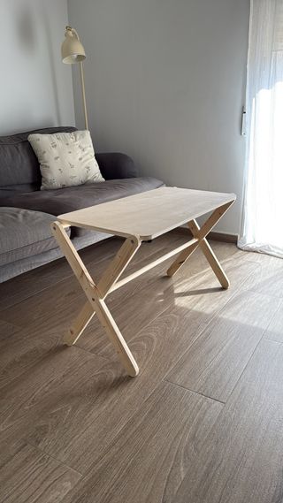 Mesa auxiliar de madera plegable