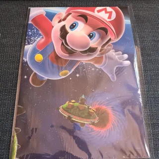 Póster Mario Galaxy 1 y 2 Nintendo Switch oficial 