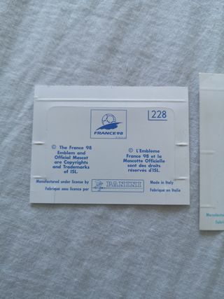 2 Cromos Pop Up Mundial Francia 98 España