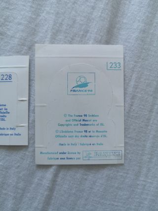 2 Cromos Pop Up Mundial Francia 98 España