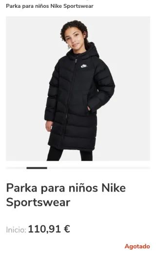 Plumas nike