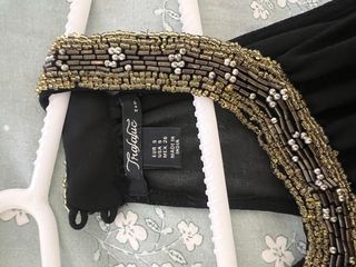 Blusa Zara Negra Talla S con Pedrería