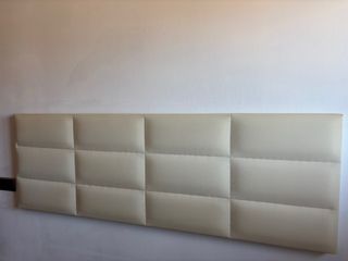 Cabecero de cama polipiel beige
