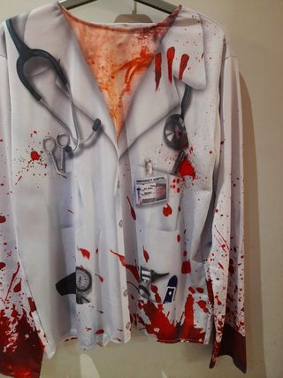 Disfraz Médico Halloween Sangriento Talla M/L. 