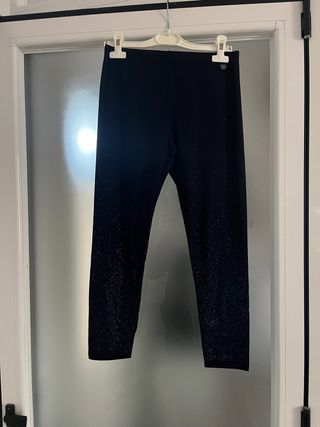 Leggings bambina Take Two blu con strass