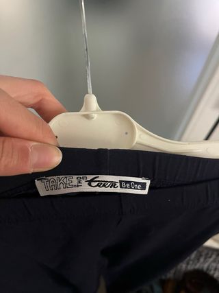 Leggings bambina Take Two blu con strass