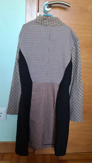Vestido Zara Beige y Negro