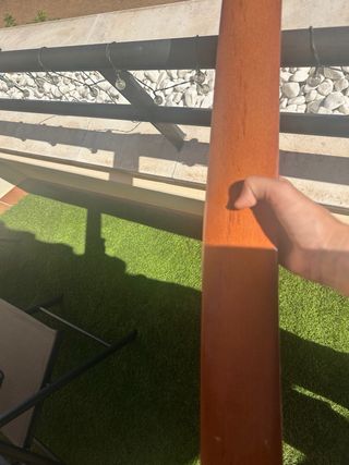 Mesa de comedor extensible madera y cristal