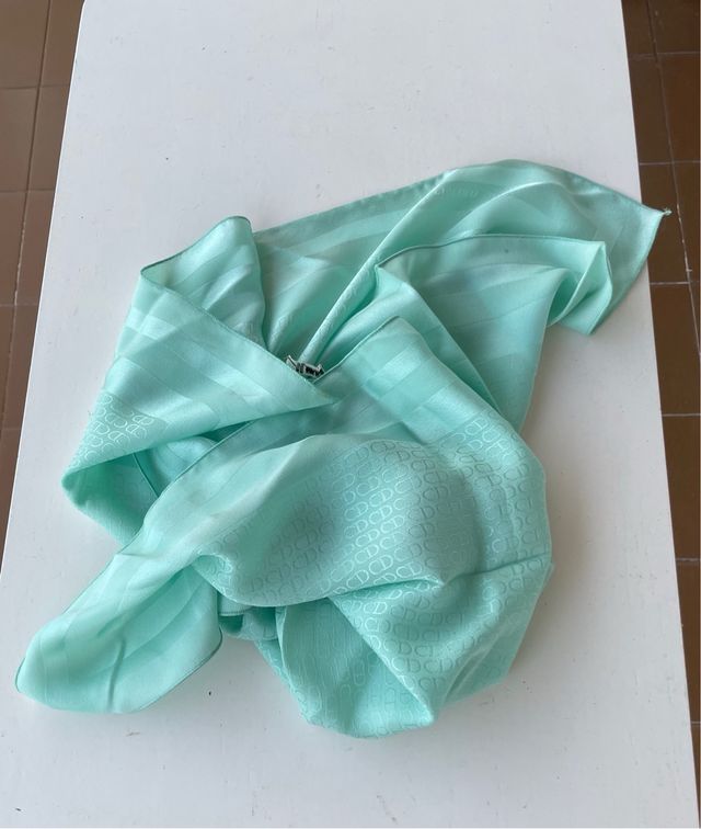 Pañuelo Seda Christian Dior Teal