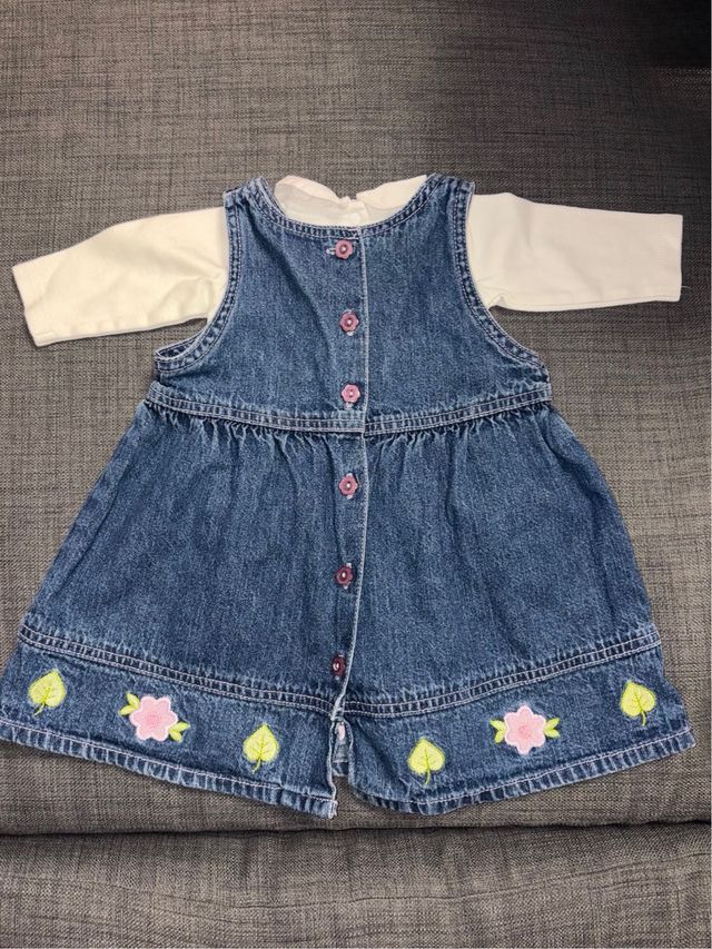 Salopette neonata jeans con maglietta