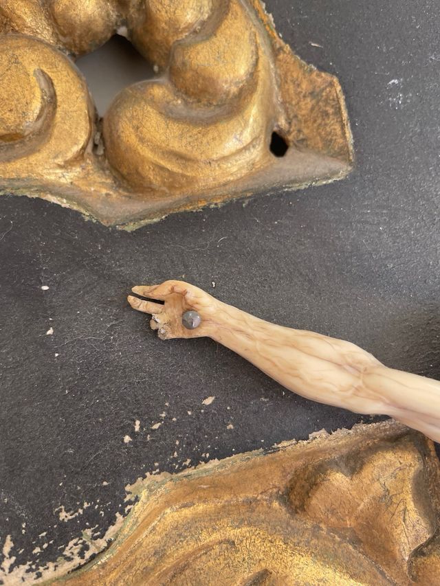 Retablo Crucifijo Madera Dorado