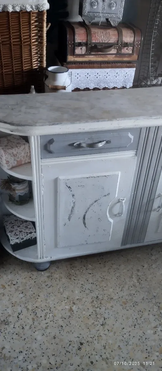 Mueble recibidor cuadrado 1.18m