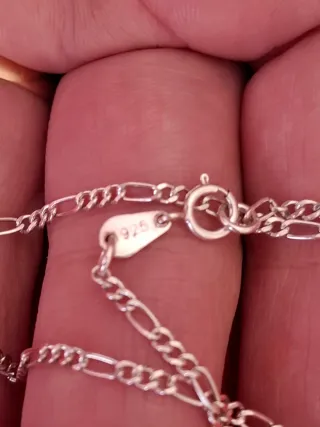 Collar Cadena Fina Plata Ley 925