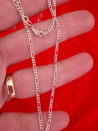 Collar Cadena Fina Plata Ley 925