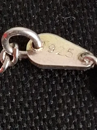 Collar Cadena fina de Plata Ley 925.