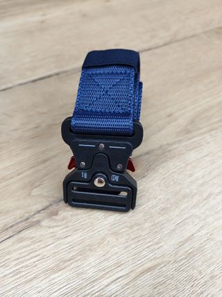 Cinturón táctico azul y rojo unisex de nailon