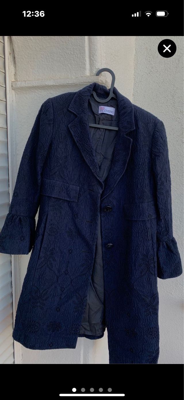 Abrigo Valentino Azul Talla S