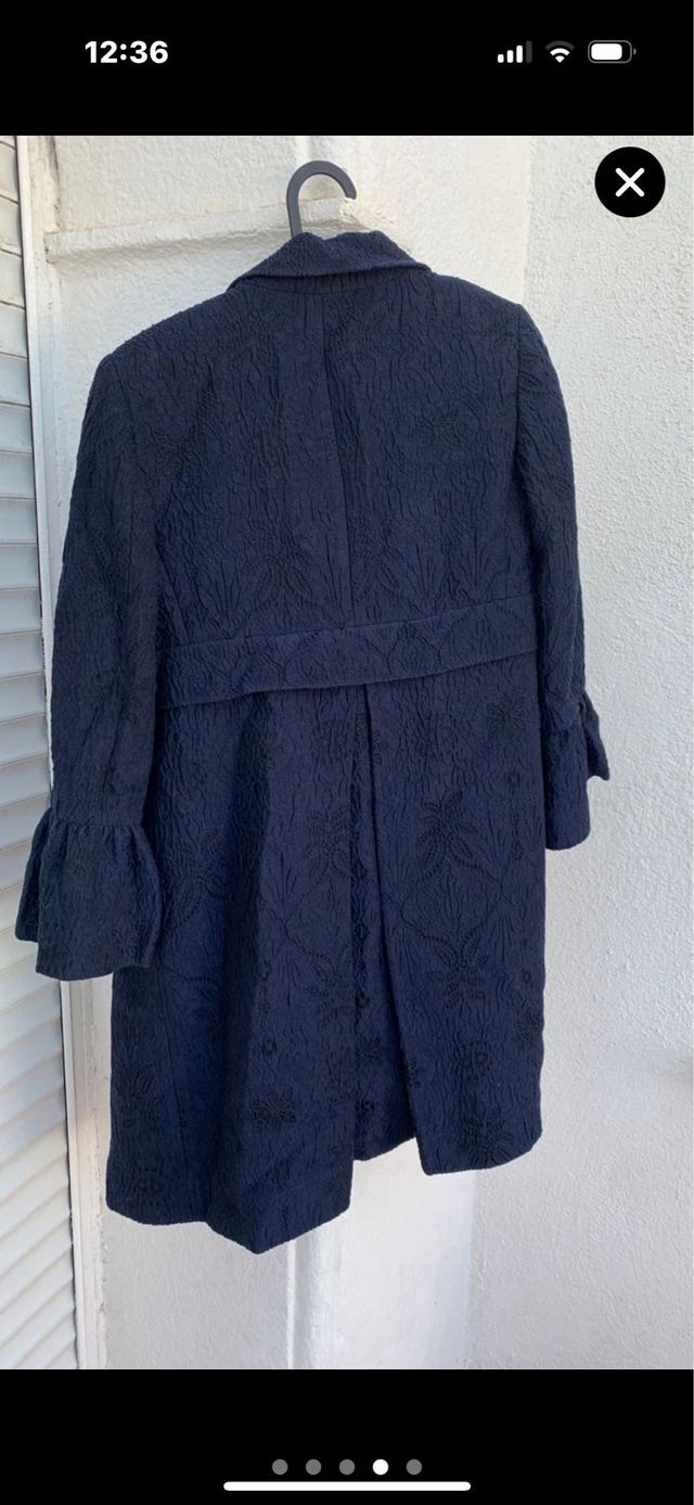 Abrigo Valentino Azul Talla S