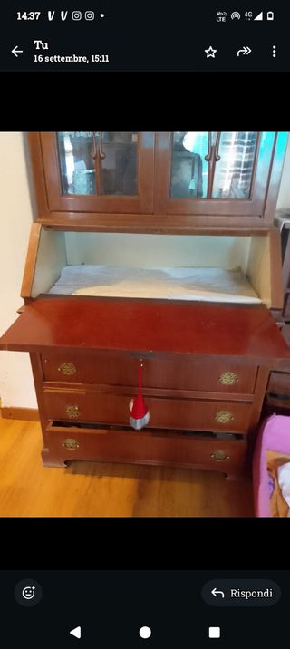 Ribaltina stile inglese in legno