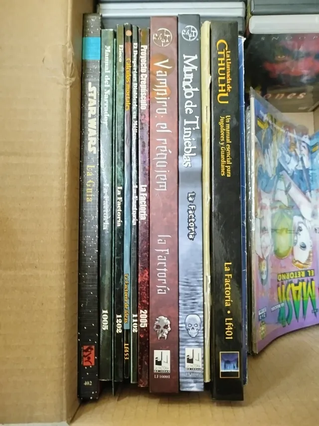Pack libros de rol star wars, vampiro ...y dados