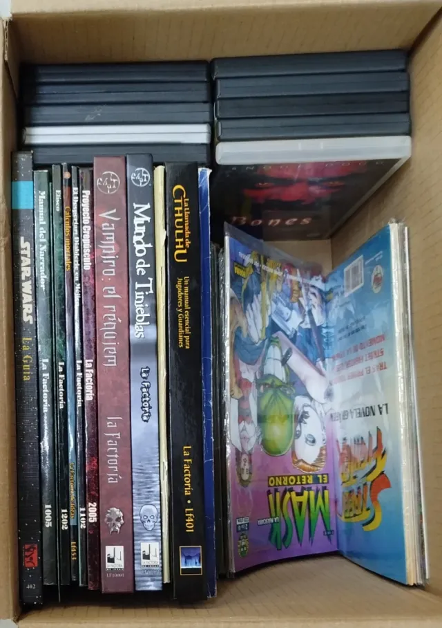 Pack libros de rol star wars, vampiro ...y dados