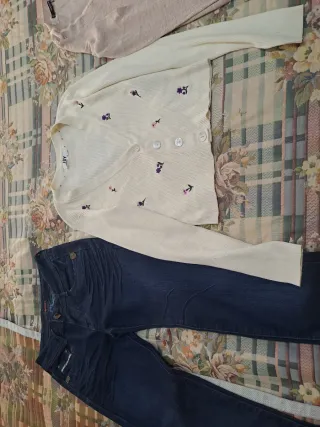 Pantalón vaquero Bipai + rebeca y jersey