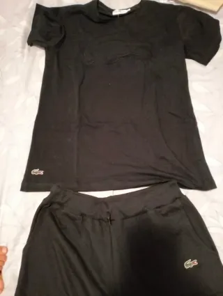 Conjunto Lacoste Hombre Negro