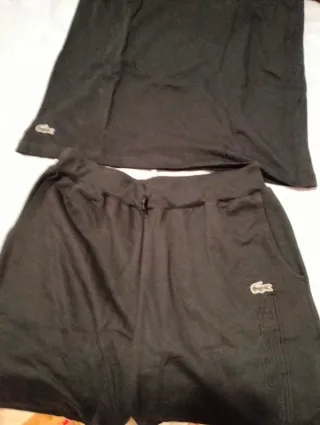 Conjunto Lacoste Hombre Negro