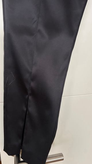 Pantalón H&M Raso Pitillo Negro