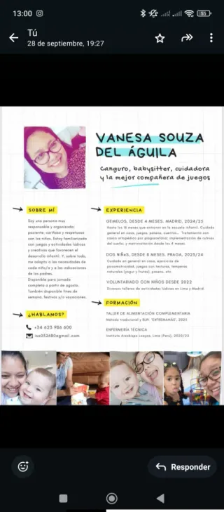Niñera o canguro 
