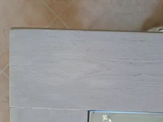 Mesa centro madera maciza 1.10x1.10 como nueva
