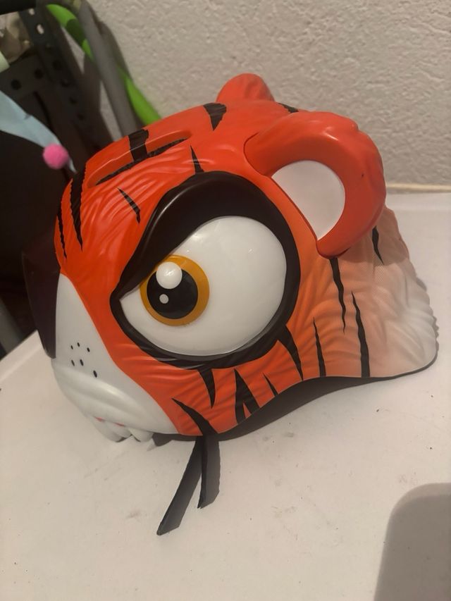 Casco Bicicleta Infantil Diseño Tigre