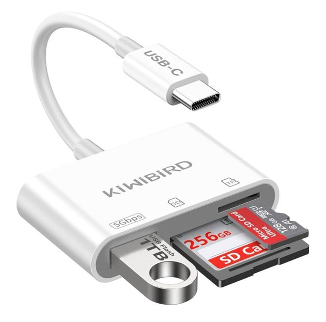 Leitor de cartões SD, Micro SD para Usb-C