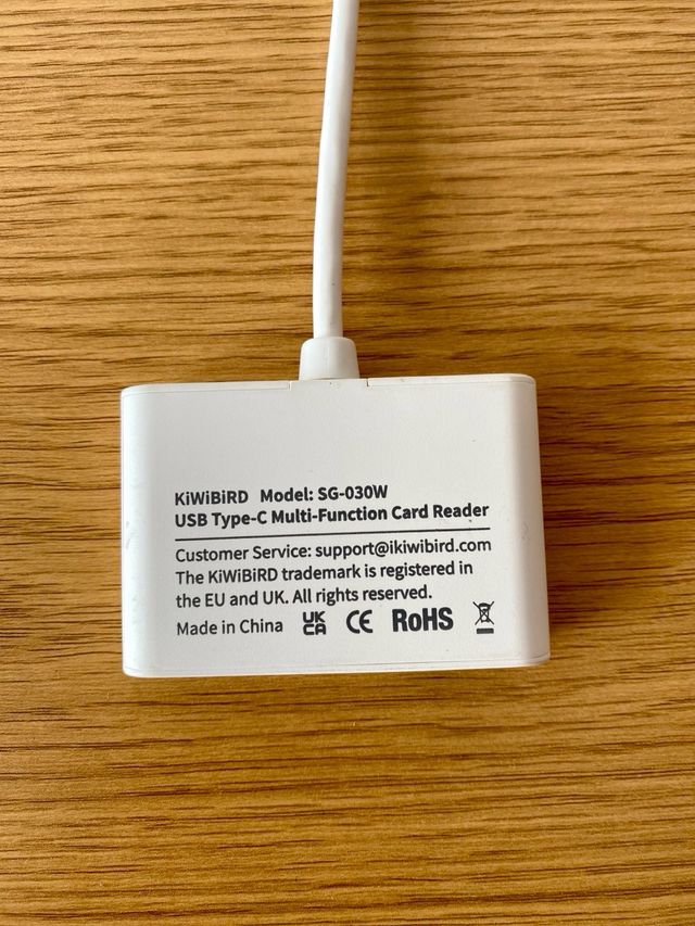 Leitor de cartões SD, Micro SD para Usb-C