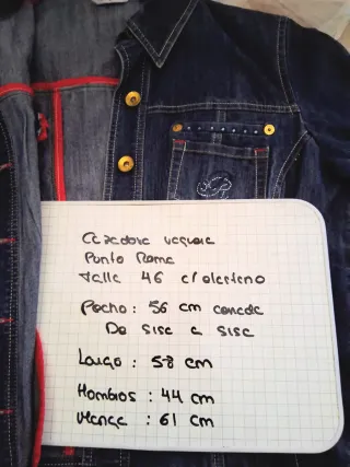 Cazadora chaqueta vaquera denim. 