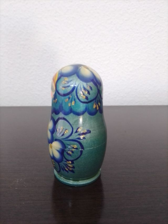 Matrioska Original Azul Flores