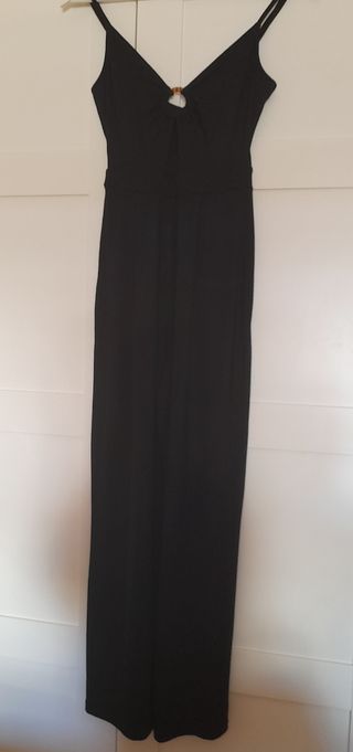 Mono negro tirantes detalle anilla XS
