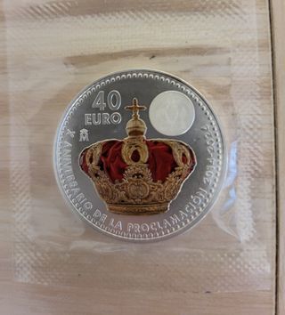 Moneda 40€ España 2024 Plata 925 Corona