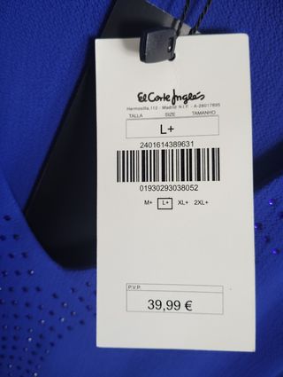 Blusa Antea Plus Azul Klein Talla L Sin Estrenar