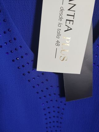 Blusa Antea Plus Azul Klein Talla L Sin Estrenar