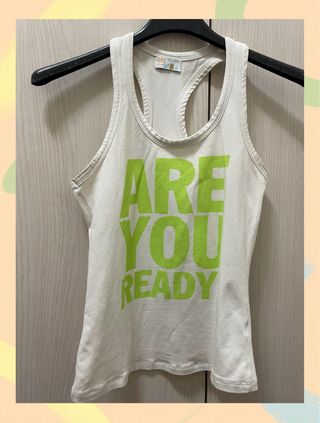 Camiseta tirantes Bershka ARE YOU READY