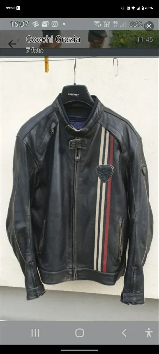 Chaqueta de cuero Triumph