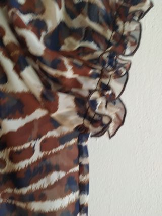 Blusa estampada manga corta