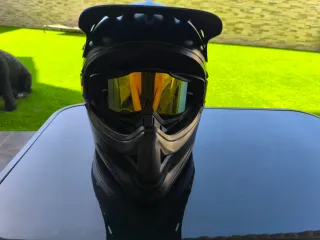 Casco integral moto negro