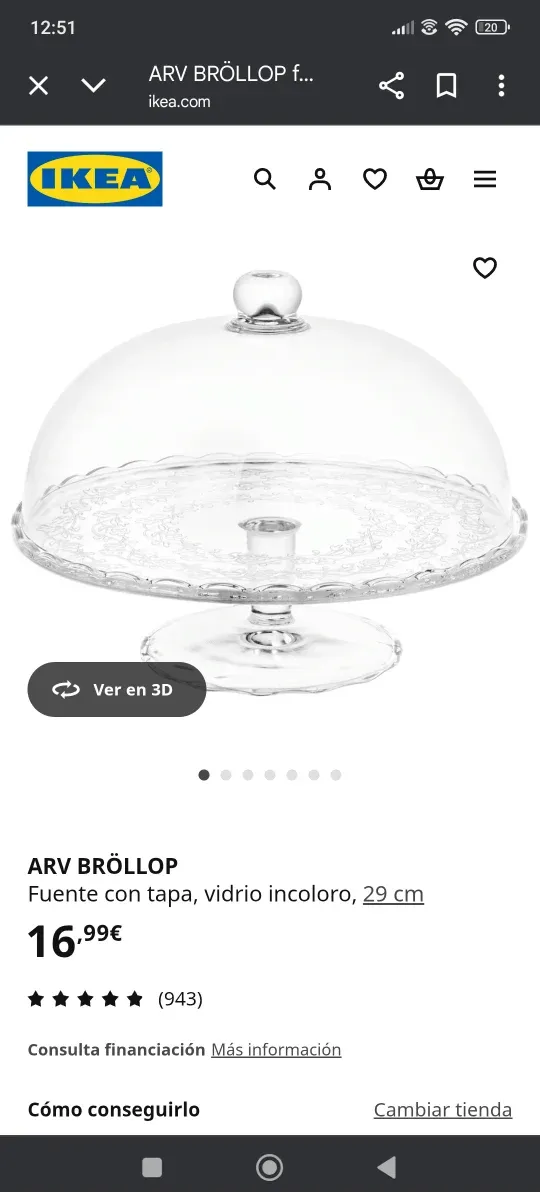 ARV BRÖLLOP Fuente con tapa IKEA